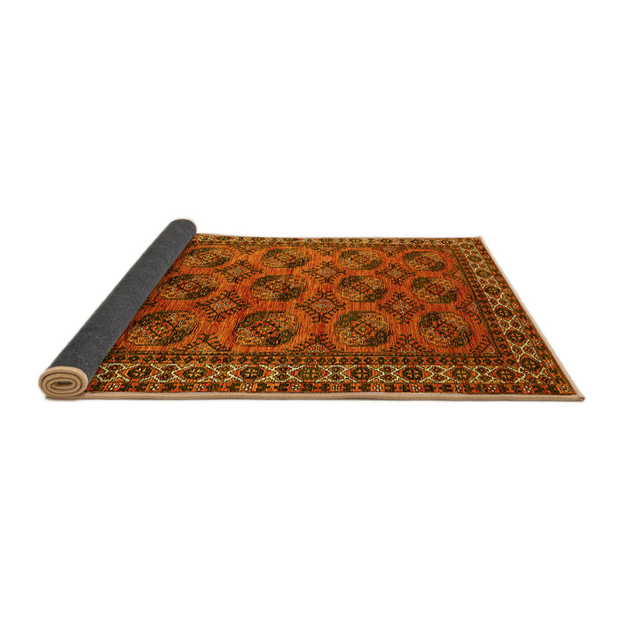 Sideview of Oriental Yellow Industrial Rug, urb2354yw