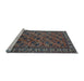 Sideview of Machine Washable Oriental Light Blue Industrial Rug, wshurb2354lblu