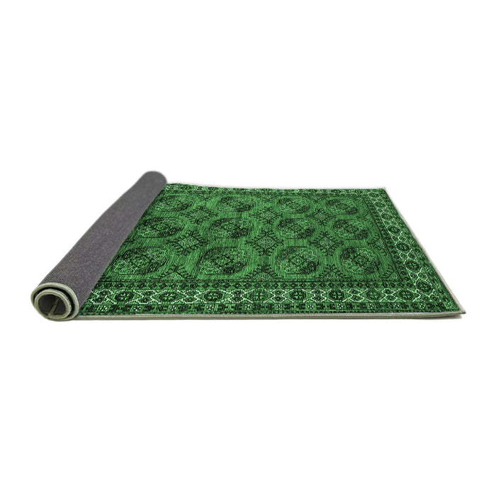Sideview of Oriental Emerald Green Industrial Rug, urb2354emgrn