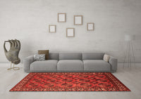 Machine Washable Oriental Orange Industrial Rug, wshurb2354org