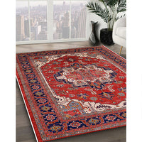 Mid-Century Modern Red Persian Rug, urb2355