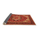 Sideview of Persian Orange Traditional Rug, urb2355org