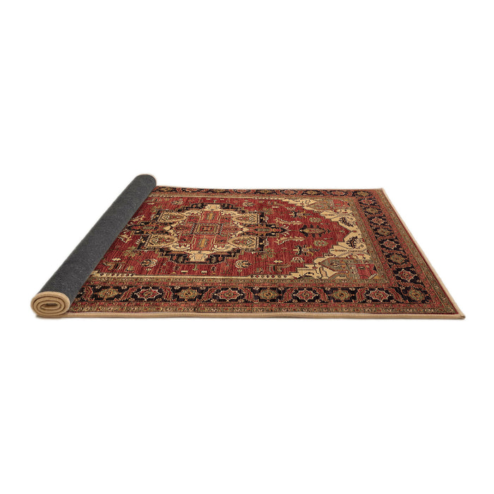 Sideview of Persian Brown Traditional Rug, urb2355brn