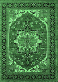 Persian Emerald Green Traditional Rug, urb2355emgrn