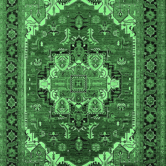 Persian Emerald Green Traditional Rug, urb2355emgrn