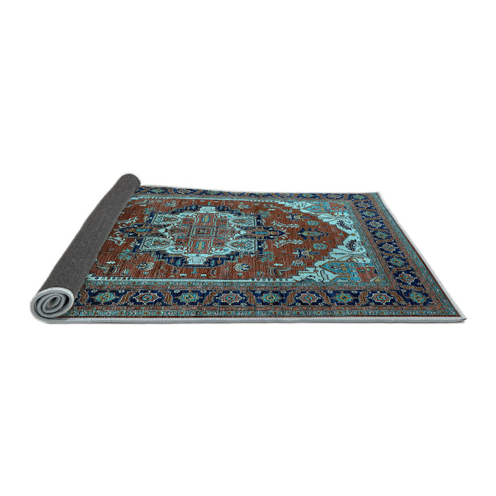 Sideview of Persian Light Blue Traditional Rug, urb2355lblu