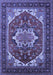 Machine Washable Persian Blue Traditional Rug, wshurb2355blu