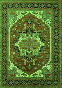 Persian Green Traditional Rug, urb2355grn