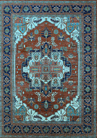 Persian Light Blue Traditional Rug, urb2355lblu