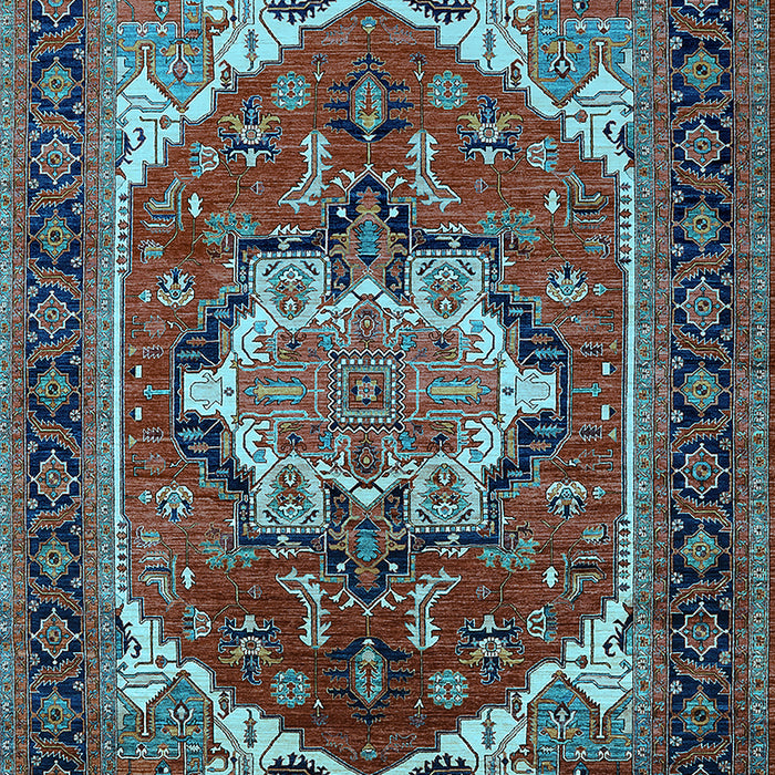 Persian Light Blue Traditional Rug, urb2355lblu