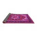 Sideview of Persian Pink Traditional Rug, urb2355pnk