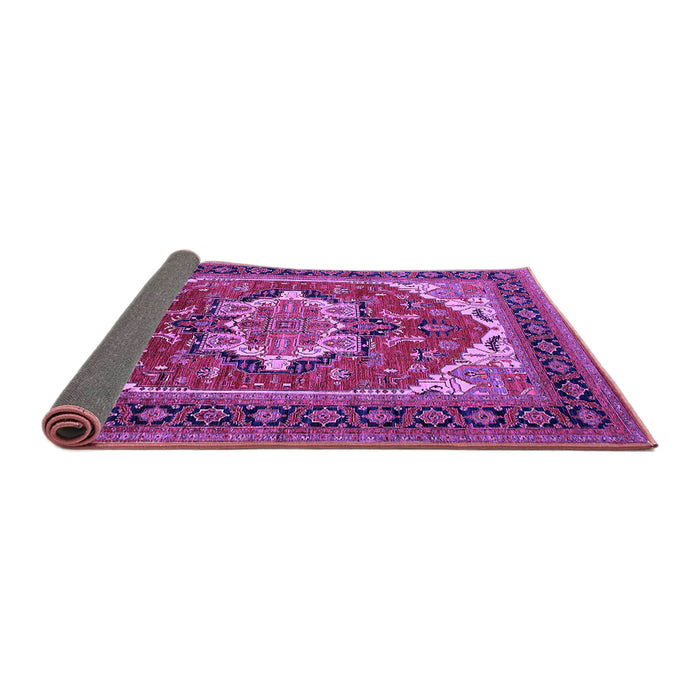 Sideview of Persian Purple Traditional Rug, urb2355pur