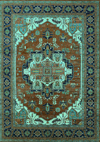 Persian Turquoise Traditional Rug, urb2355turq