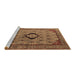 Sideview of Machine Washable Oriental Brown Industrial Rug, wshurb2356brn