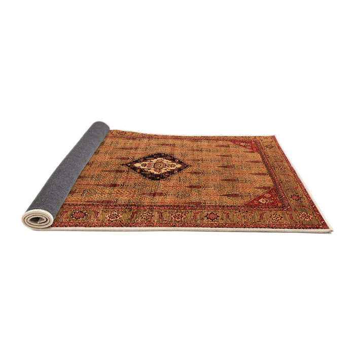 Sideview of Oriental Orange Industrial Rug, urb2356org
