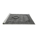 Sideview of Machine Washable Oriental Gray Industrial Rug, wshurb2356gry