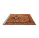 Sideview of Machine Washable Oriental Orange Industrial Area Rugs, wshurb2356org