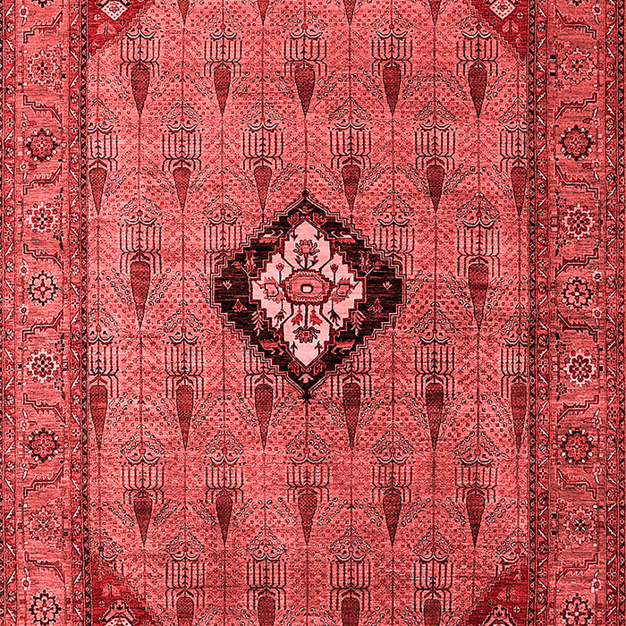 Machine Washable Oriental Red Industrial Rug, wshurb2356red