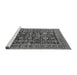 Sideview of Machine Washable Oriental Gray Traditional Rug, wshurb2357gry