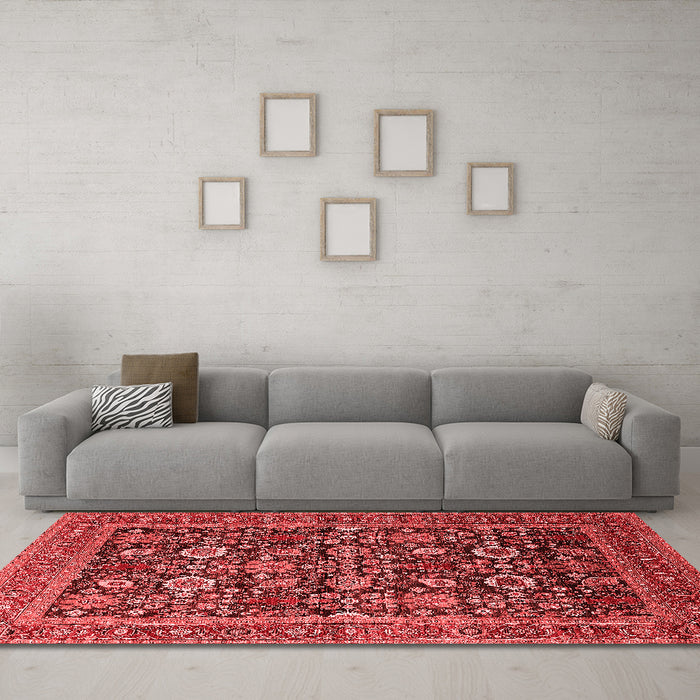 Traditional Red Washable Rugs