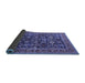 Sideview of Oriental Blue Traditional Rug, urb2357blu