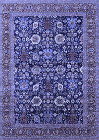 Oriental Blue Traditional Rug, urb2357blu