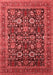 Oriental Red Traditional Area Rugs