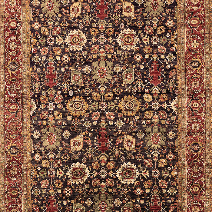 Oriental Brown Traditional Rug, urb2357brn