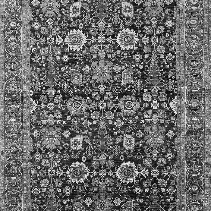 Machine Washable Oriental Gray Traditional Rug, wshurb2357gry