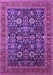 Machine Washable Oriental Purple Traditional Area Rugs, wshurb2357pur