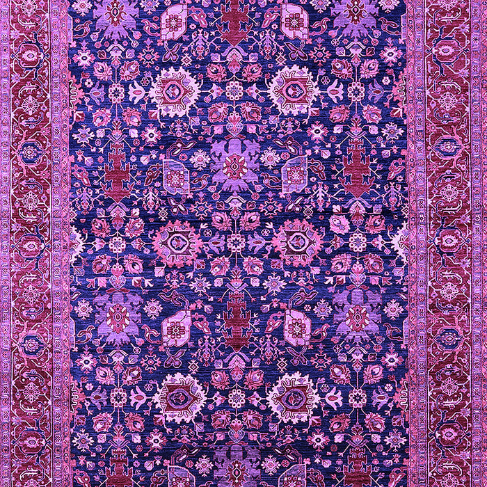 Machine Washable Oriental Purple Traditional Area Rugs, wshurb2357pur