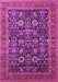 Machine Washable Oriental Pink Traditional Rug, wshurb2357pnk