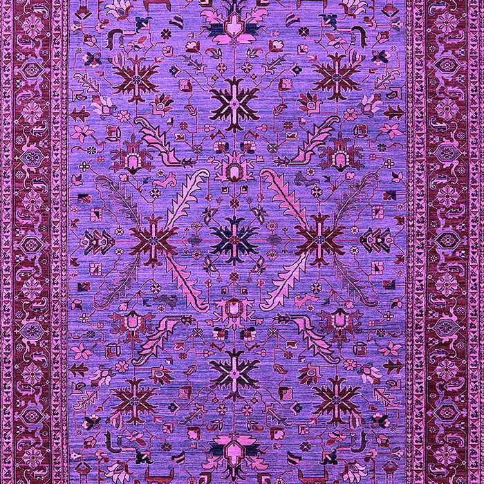 Machine Washable Oriental Purple Traditional Area Rugs, wshurb2358pur