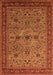 Oriental Orange Traditional Rug, urb2358org