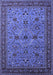 Machine Washable Oriental Blue Traditional Rug, wshurb2358blu