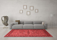 Machine Washable Oriental Red Traditional Rug, wshurb2358red