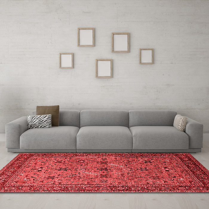 Traditional Red Washable Rugs