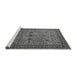 Sideview of Machine Washable Oriental Gray Traditional Rug, wshurb2358gry