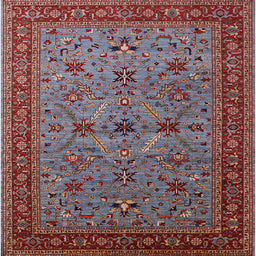 Square Machine Washable Industrial Modern Gunmetal Gray Rug, wshurb2358