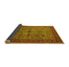 Sideview of Oriental Yellow Traditional Rug, urb2358yw