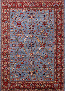 Mid-Century Modern Gunmetal Gray Oriental Rug, urb2358