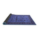 Sideview of Oriental Blue Traditional Rug, urb2358blu