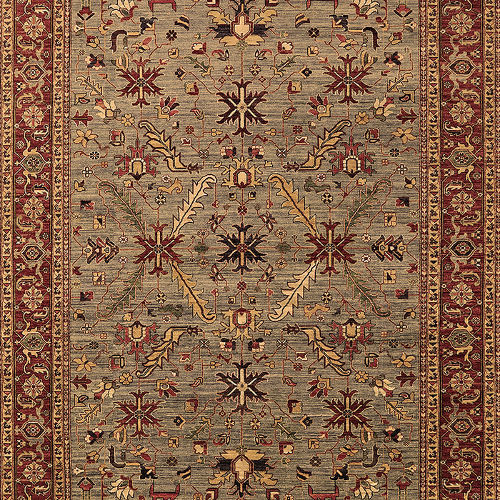 Machine Washable Oriental Brown Traditional Rug, wshurb2358brn