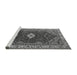 Sideview of Machine Washable Persian Gray Traditional Rug, wshurb2359gry