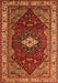 Machine Washable Persian Orange Traditional Area Rugs, wshurb2359org