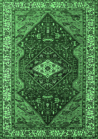 Persian Emerald Green Traditional Rug, urb2359emgrn