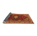 Sideview of Persian Orange Traditional Rug, urb2359org