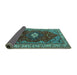 Sideview of Persian Turquoise Traditional Rug, urb2359turq