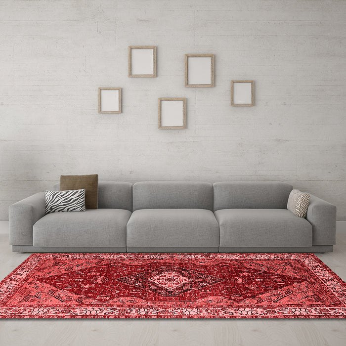 Traditional Red Washable Rugs