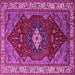 Square Persian Pink Traditional Rug, urb2359pnk
